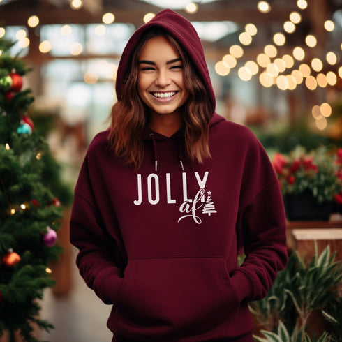 C & Win Sports Jolly AF Hoodie Maroon / S - C & Win Sports